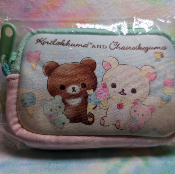 3/$20 🍄Korilakkuma and Chairoikoguma Zipper Pouch (Japan) - Picture 2 of 3